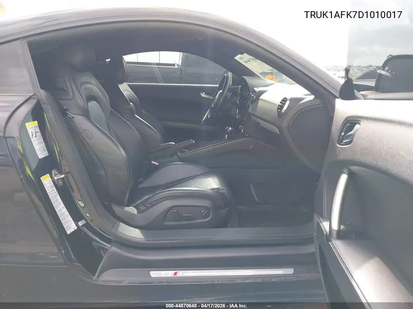2013 Audi Tts 2.0T Premium Plus VIN: TRUK1AFK7D1010017 Lot: 44870648