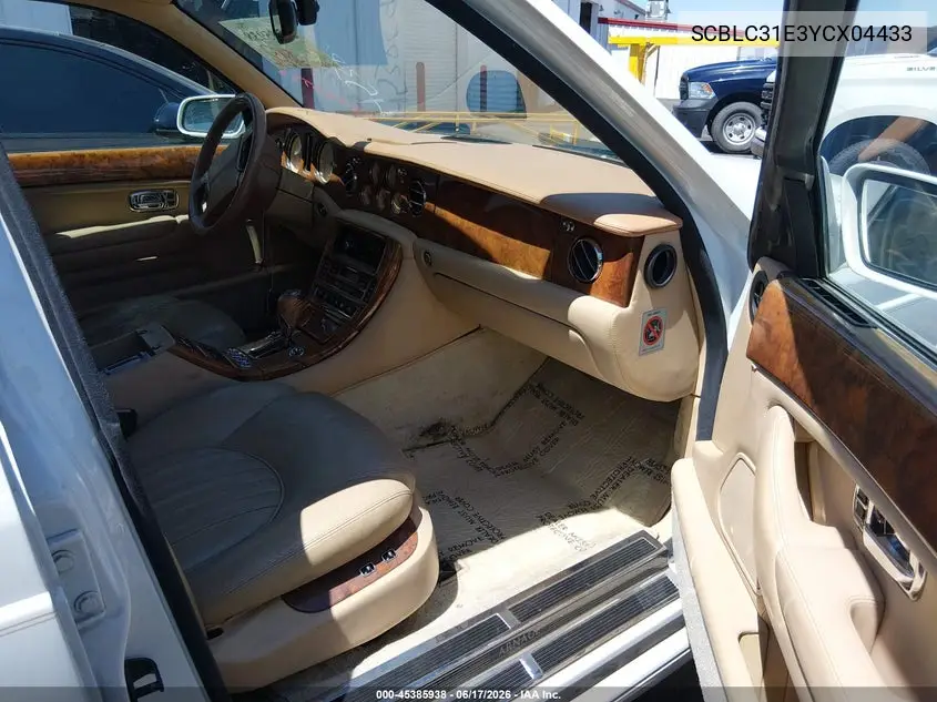 2000 Bentley Arnage VIN: SCBLC31E3YCX04433 Lot: 45385938