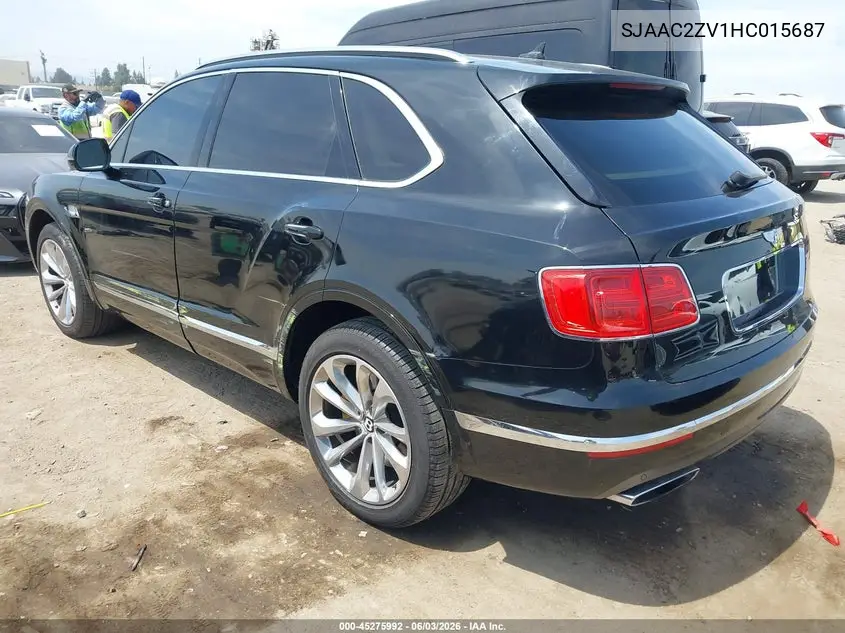 2017 Bentley Bentayga W12/W12 First Edition VIN: SJAAC2ZV1HC015687 Lot: 45275992