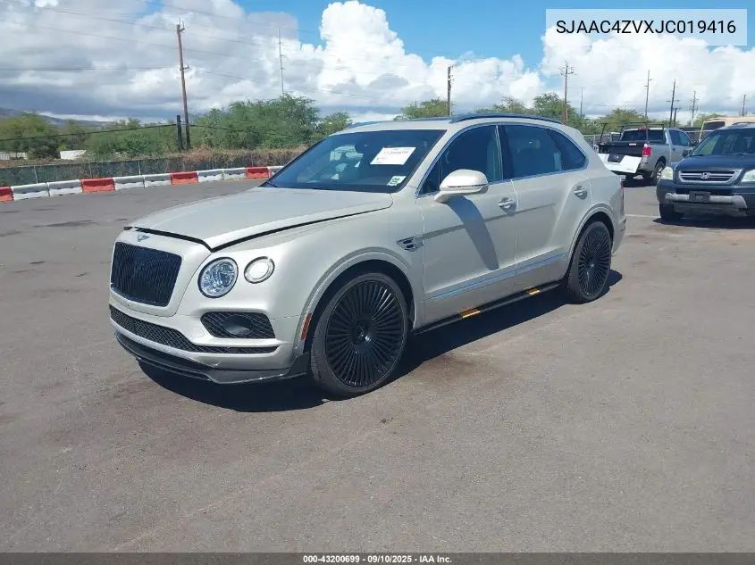 2018 Bentley Bentayga Activity Edition/Black Edition/Mulliner/Onyx Edition/W12 VIN: SJAAC4ZVXJC019416 Lot: 43200699