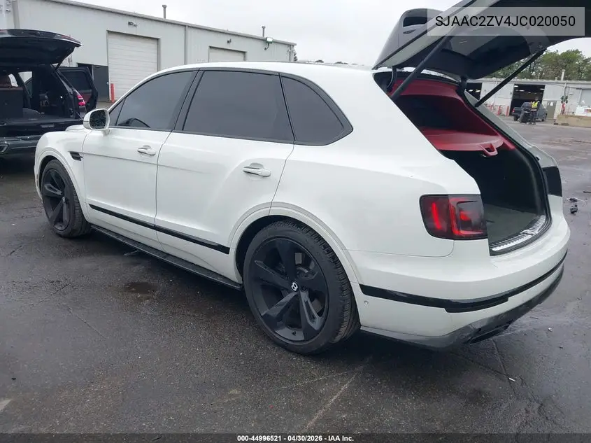 2018 Bentley Bentayga Activity Edition/Black Edition/Mulliner/Onyx Edition/W12 VIN: SJAAC2ZV4JC020050 Lot: 44996521
