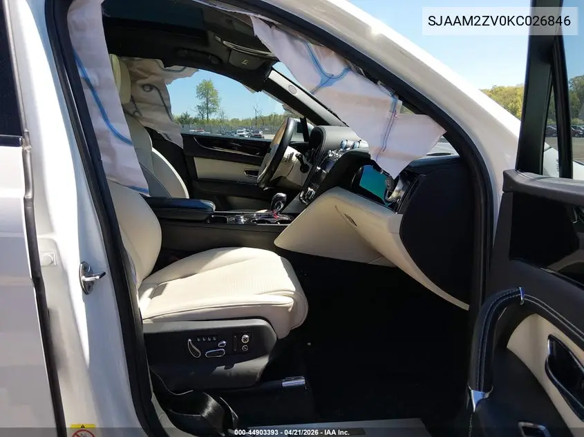 2019 Bentley Bentayga V8 VIN: SJAAM2ZV0KC026846 Lot: 44903393