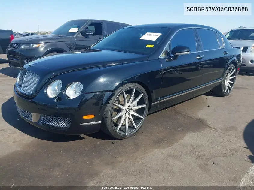 2006 Bentley Continental Flying Spur VIN: SCBBR53W06C036888 Lot: 45083590