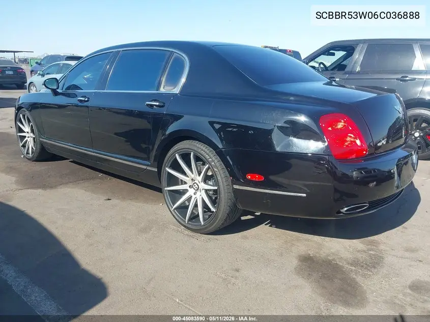 2006 Bentley Continental Flying Spur VIN: SCBBR53W06C036888 Lot: 45083590