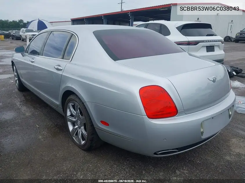 2006 Bentley Continental Flying Spur VIN: SCBBR53W06C038043 Lot: 45356875