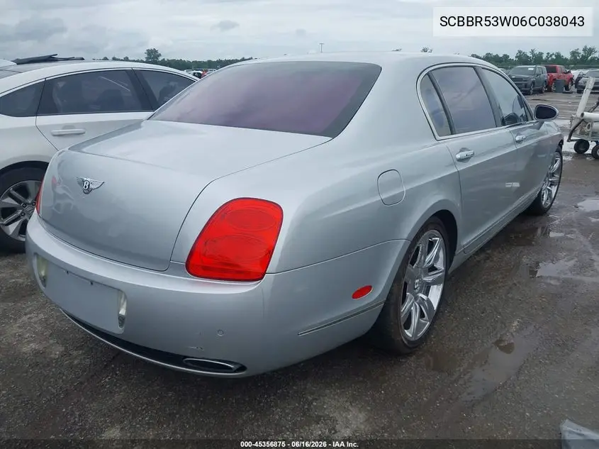 2006 Bentley Continental Flying Spur VIN: SCBBR53W06C038043 Lot: 45356875
