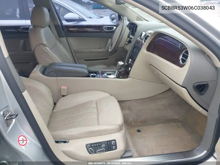 2006 Bentley Continental Flying Spur VIN: SCBBR53W06C038043 Lot: 45356875
