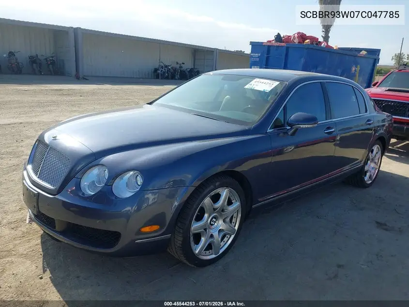 2007 Bentley Continental Flying Spur VIN: SCBBR93W07C047785 Lot: 45544253