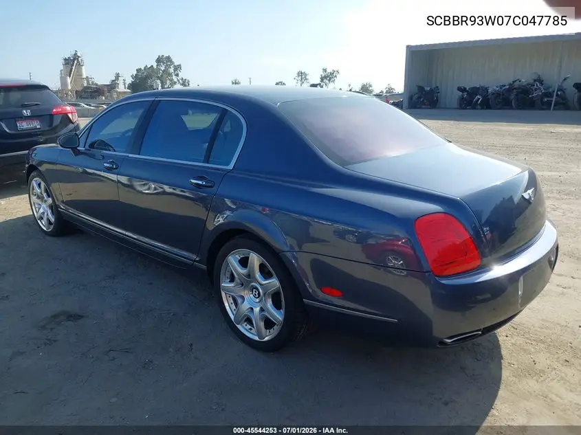 2007 Bentley Continental Flying Spur VIN: SCBBR93W07C047785 Lot: 45544253