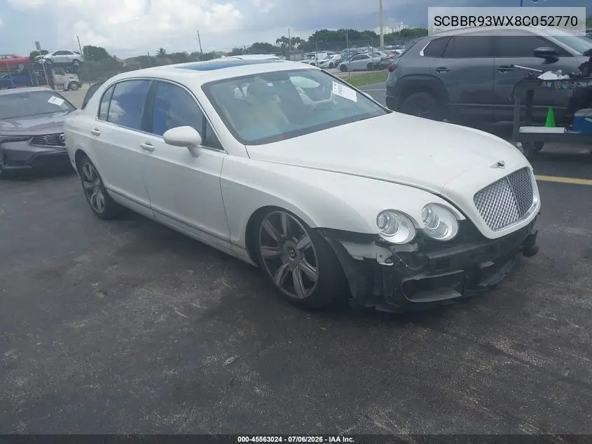 2008 Bentley Continental Flying Spur VIN: SCBBR93WX8C052770 Lot: 45563024