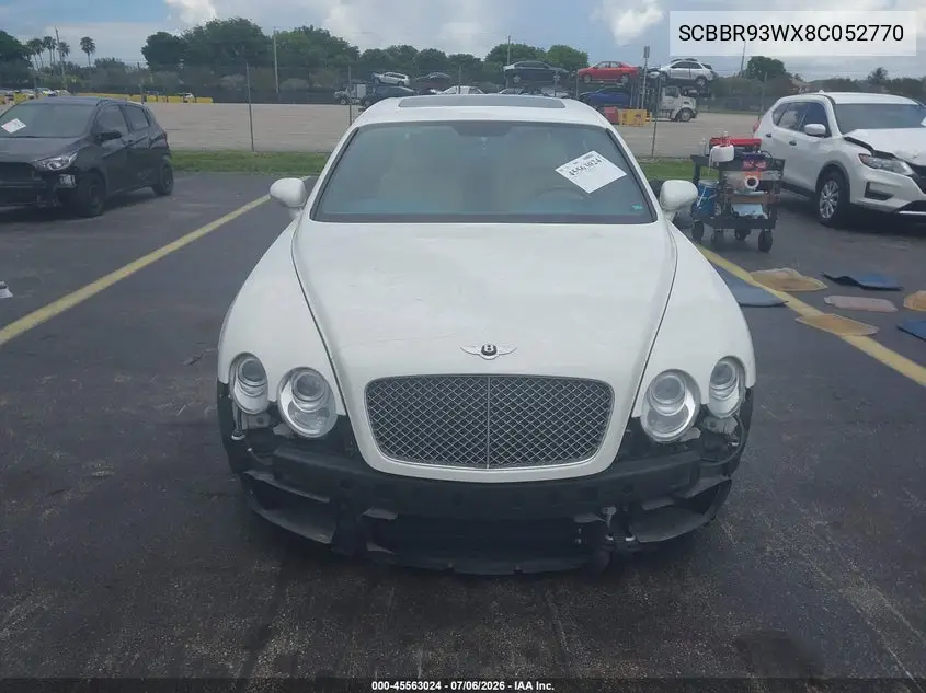 2008 Bentley Continental Flying Spur VIN: SCBBR93WX8C052770 Lot: 45563024