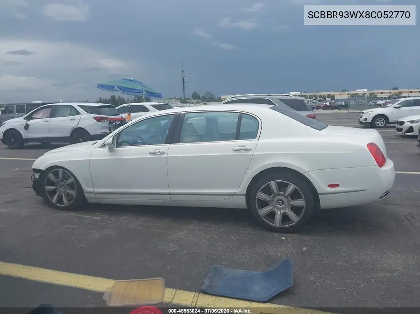 2008 Bentley Continental Flying Spur VIN: SCBBR93WX8C052770 Lot: 45563024