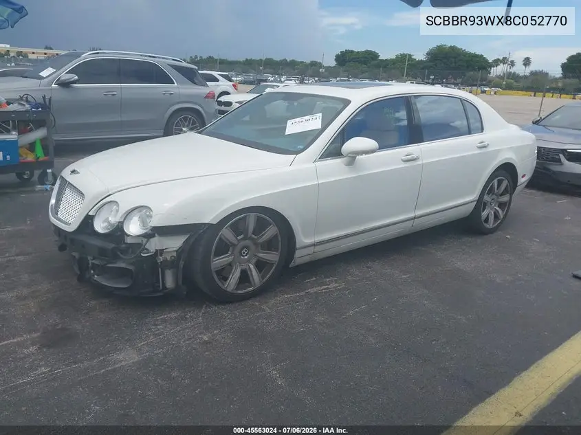 2008 Bentley Continental Flying Spur VIN: SCBBR93WX8C052770 Lot: 45563024