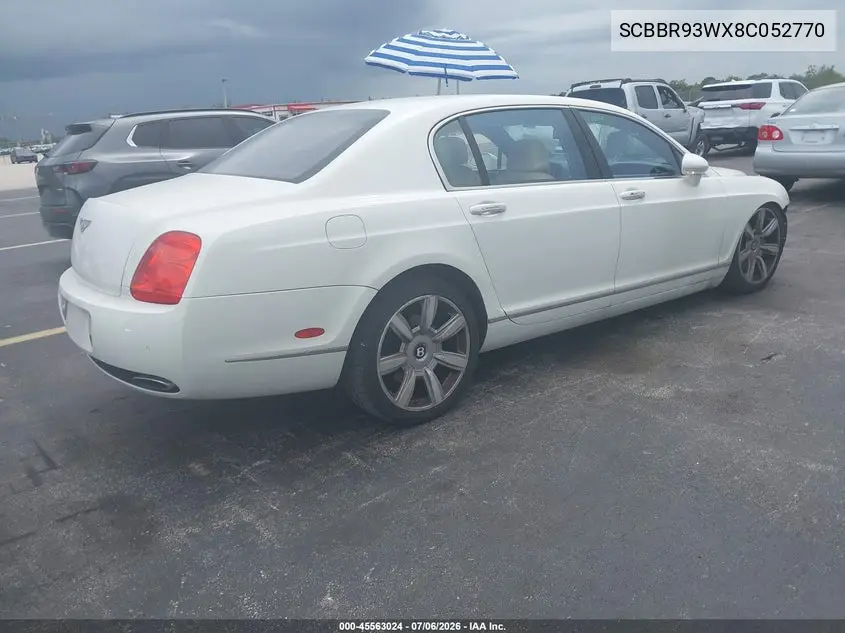 2008 Bentley Continental Flying Spur VIN: SCBBR93WX8C052770 Lot: 45563024