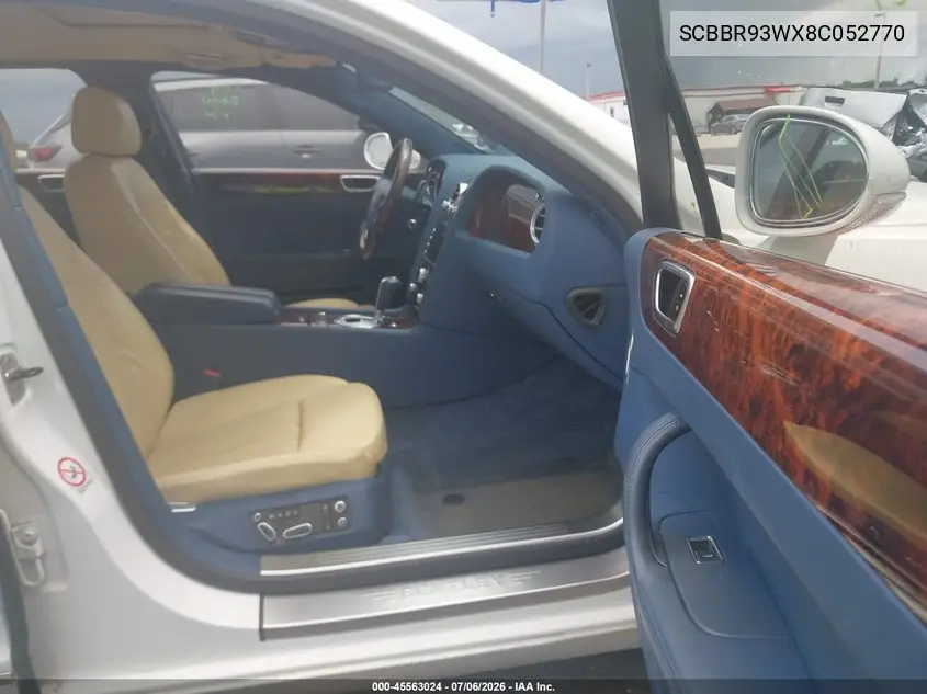 2008 Bentley Continental Flying Spur VIN: SCBBR93WX8C052770 Lot: 45563024