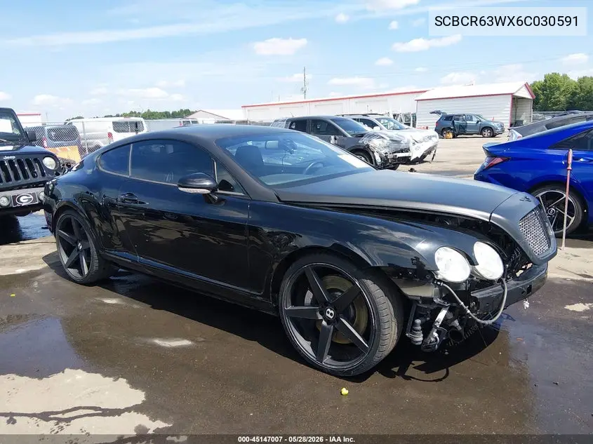 2006 Bentley Continental Gt VIN: SCBCR63WX6C030591 Lot: 45147007