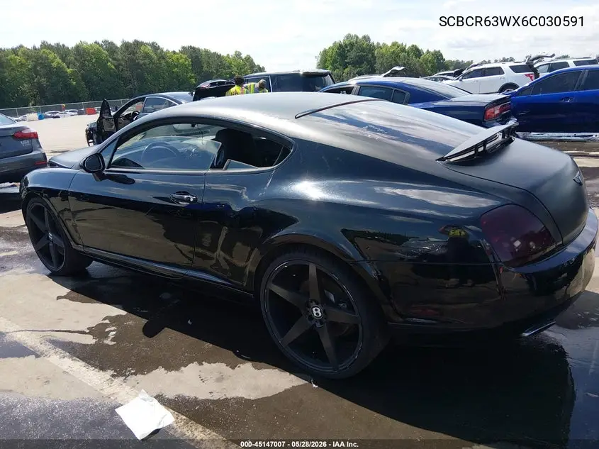 2006 Bentley Continental Gt VIN: SCBCR63WX6C030591 Lot: 45147007