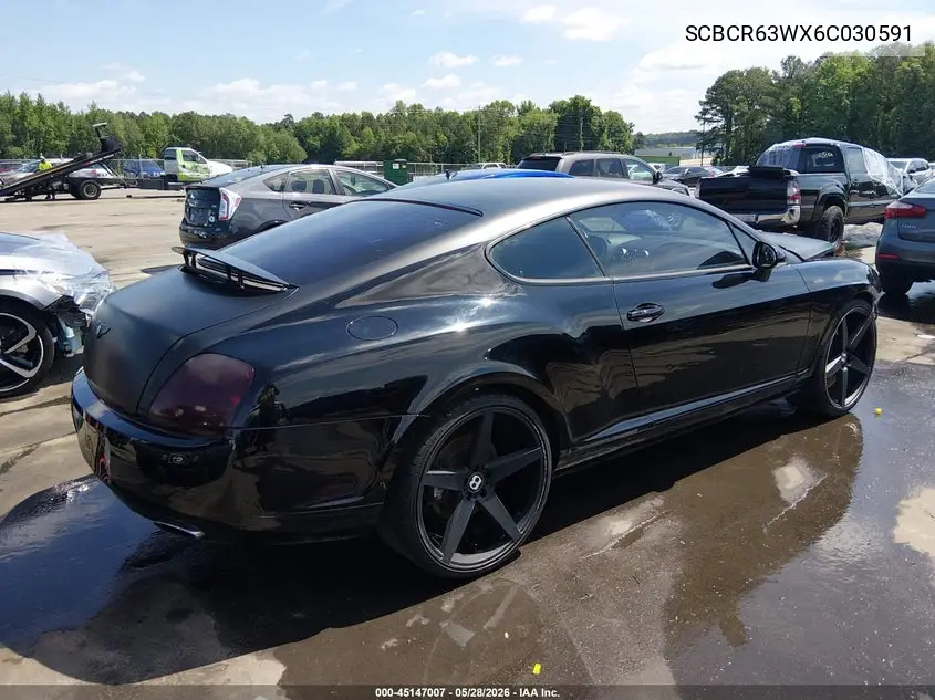 2006 Bentley Continental Gt VIN: SCBCR63WX6C030591 Lot: 45147007