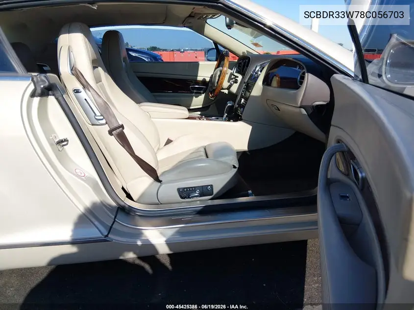 2008 Bentley Continental Gtc VIN: SCBDR33W78C056703 Lot: 45425386