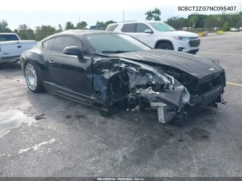 2022 Bentley Continental Gt Speed VIN: SCBCT2ZG7NC095407 Lot: 43265704