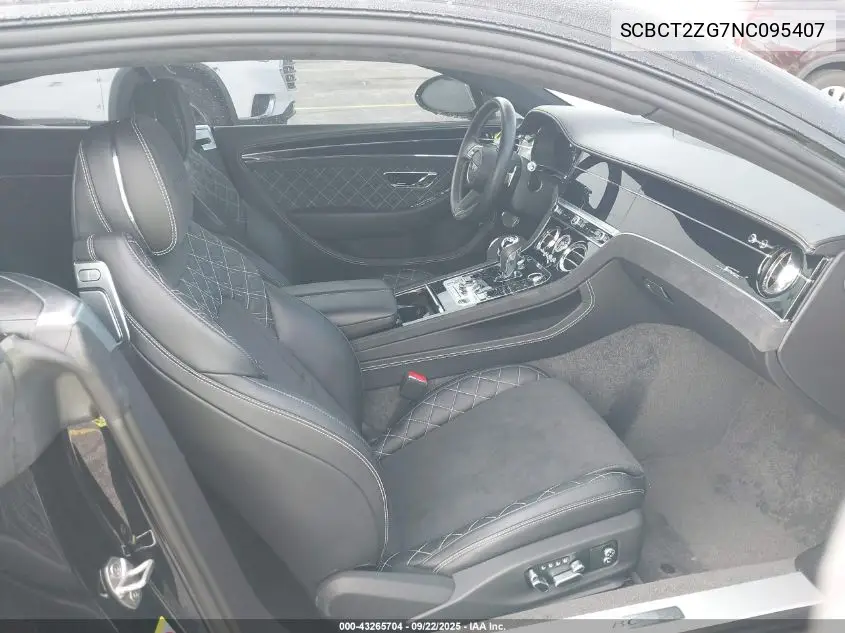 2022 Bentley Continental Gt Speed VIN: SCBCT2ZG7NC095407 Lot: 43265704