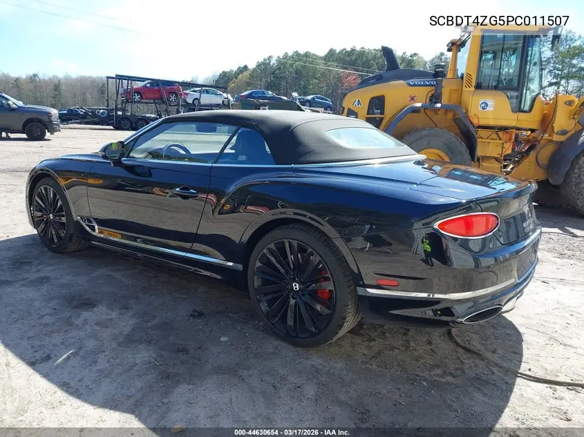 2023 Bentley Continental Gt Mulliner W12/Speed VIN: SCBDT4ZG5PC011507 Lot: 44630654