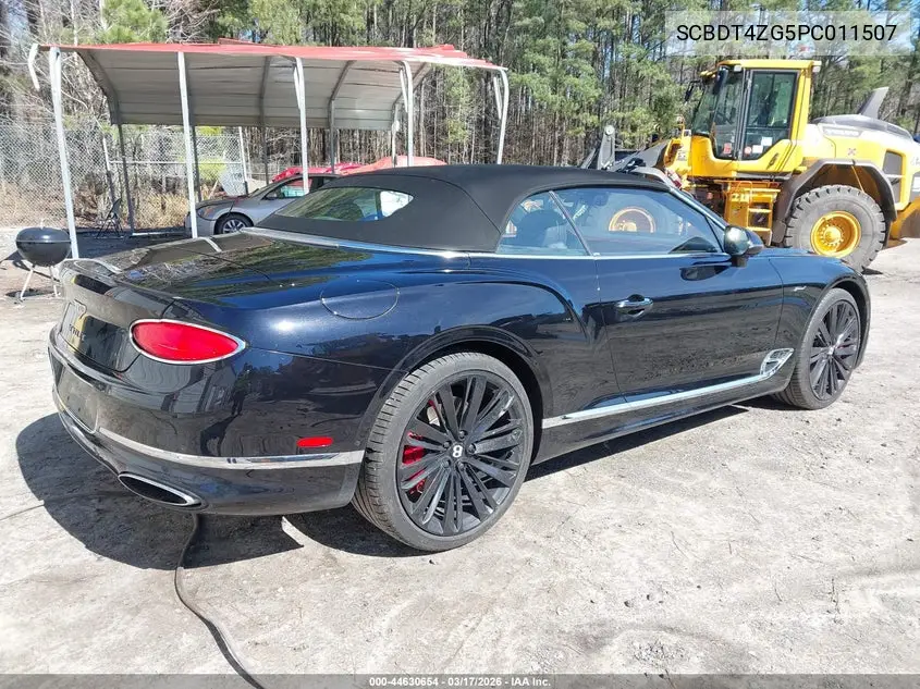 2023 Bentley Continental Gt Mulliner W12/Speed VIN: SCBDT4ZG5PC011507 Lot: 44630654