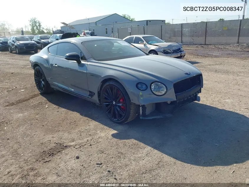 2023 Bentley Continental Gt Mulliner W12/Speed VIN: SCBCT2ZG5PC008347 Lot: 44934513