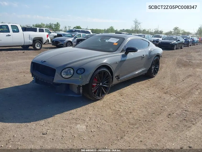 2023 Bentley Continental Gt Mulliner W12/Speed VIN: SCBCT2ZG5PC008347 Lot: 44934513