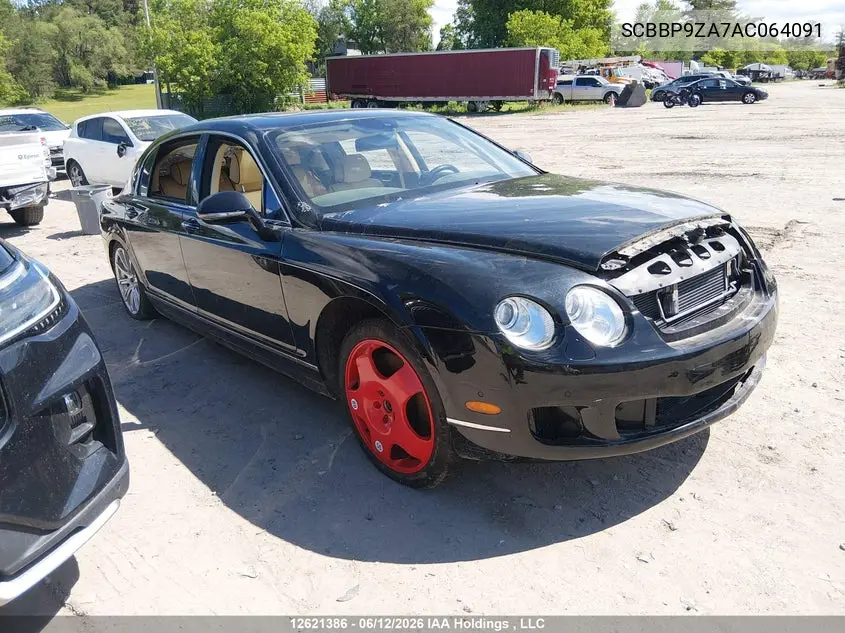 2010 Bentley Continental VIN: SCBBP9ZA7AC064091 Lot: 12621386
