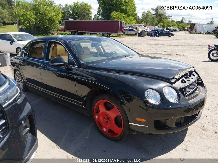2010 Bentley Continental VIN: SCBBP9ZA7AC064091 Lot: 12621386