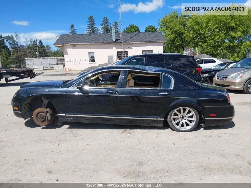 2010 Bentley Continental VIN: SCBBP9ZA7AC064091 Lot: 12621386