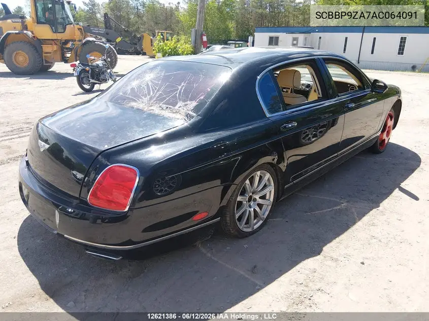 2010 Bentley Continental VIN: SCBBP9ZA7AC064091 Lot: 12621386