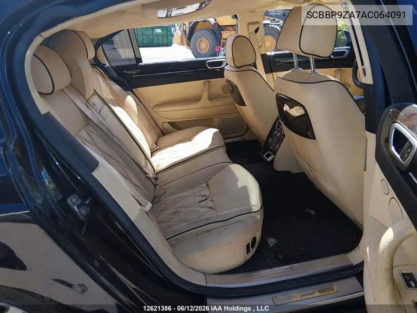 2010 Bentley Continental VIN: SCBBP9ZA7AC064091 Lot: 12621386