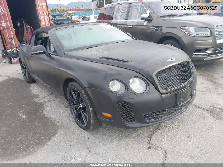 2012 Bentley Continental Supersports VIN: SCBDU3ZA6CC070529 Lot: 44404431