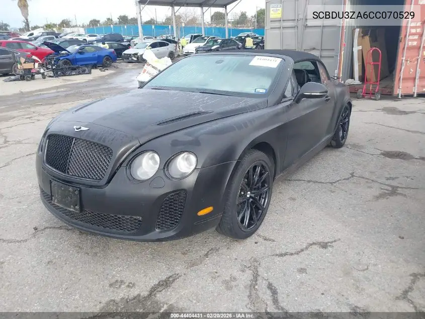 2012 Bentley Continental Supersports VIN: SCBDU3ZA6CC070529 Lot: 44404431