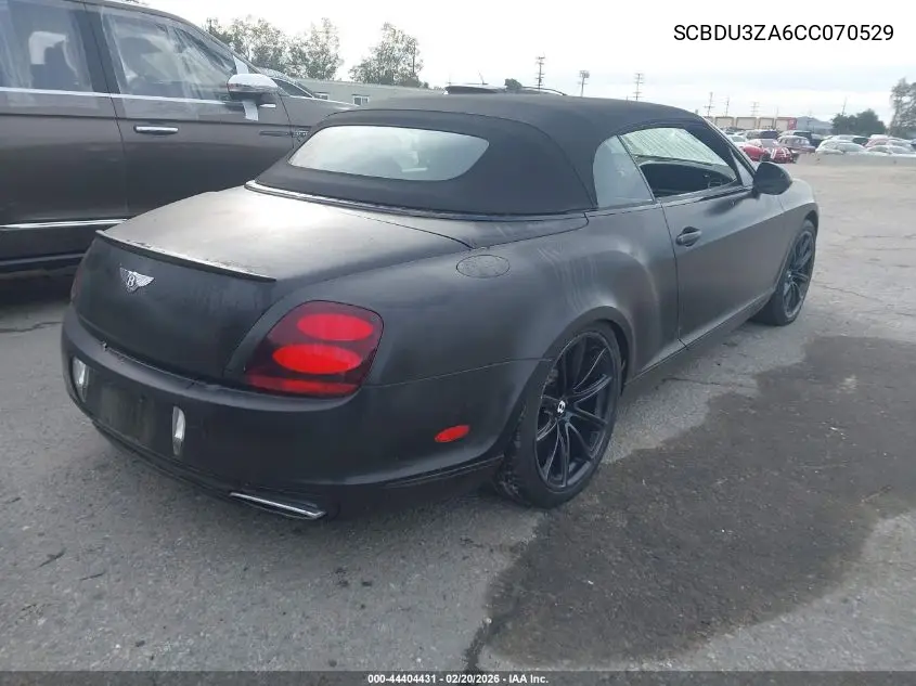 2012 Bentley Continental Supersports VIN: SCBDU3ZA6CC070529 Lot: 44404431