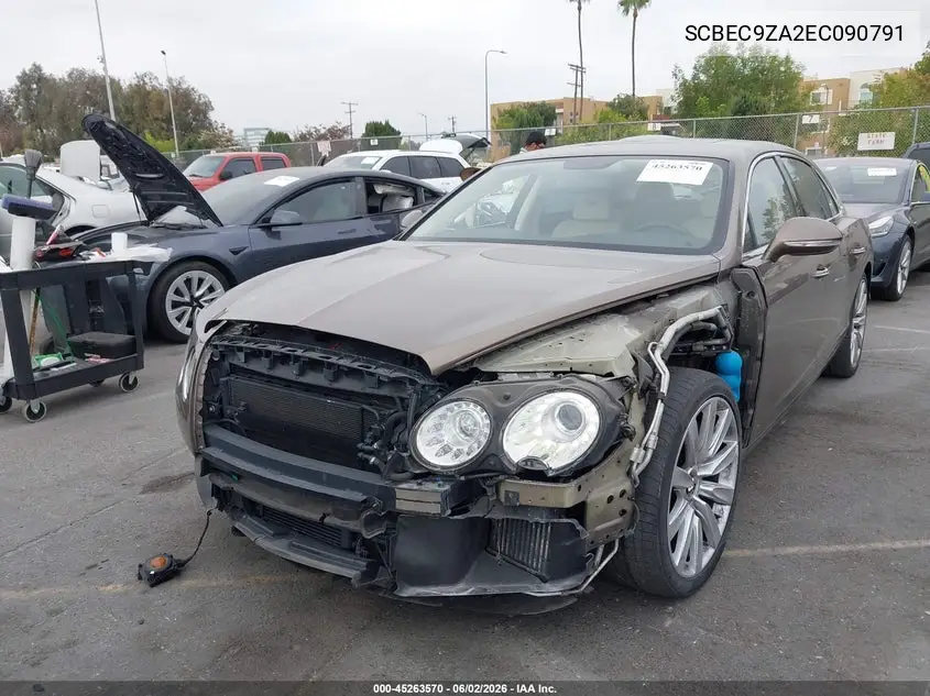 2014 Bentley Flying Spur VIN: SCBEC9ZA2EC090791 Lot: 45263570