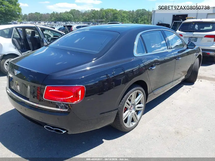2016 Bentley Flying Spur V8 VIN: SCBET9ZAXG8050738 Lot: 45383511