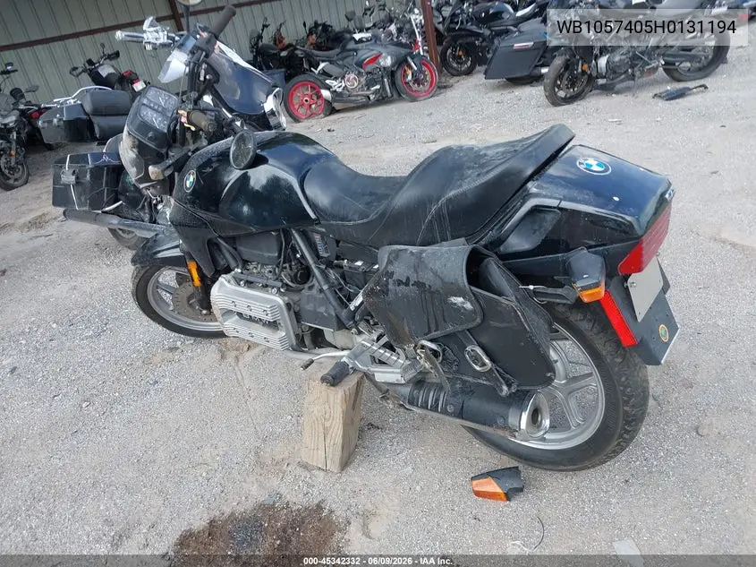 1987 BMW K75 C/T VIN: WB1057405H0131194 Lot: 45342332