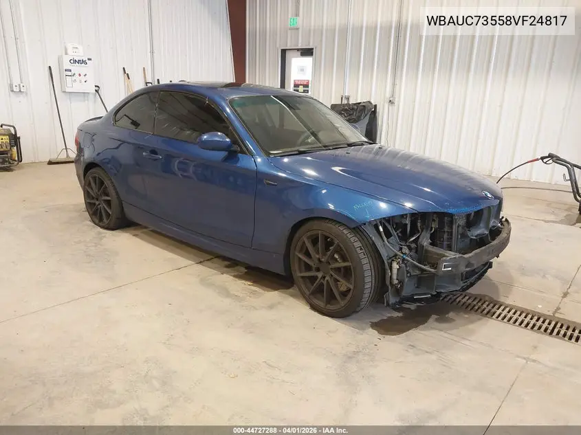 2008 BMW 135I VIN: WBAUC73558VF24817 Lot: 44727288