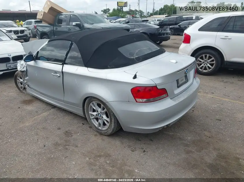 2008 BMW 128I VIN: WBAUL73508VE89460 Lot: 44949140