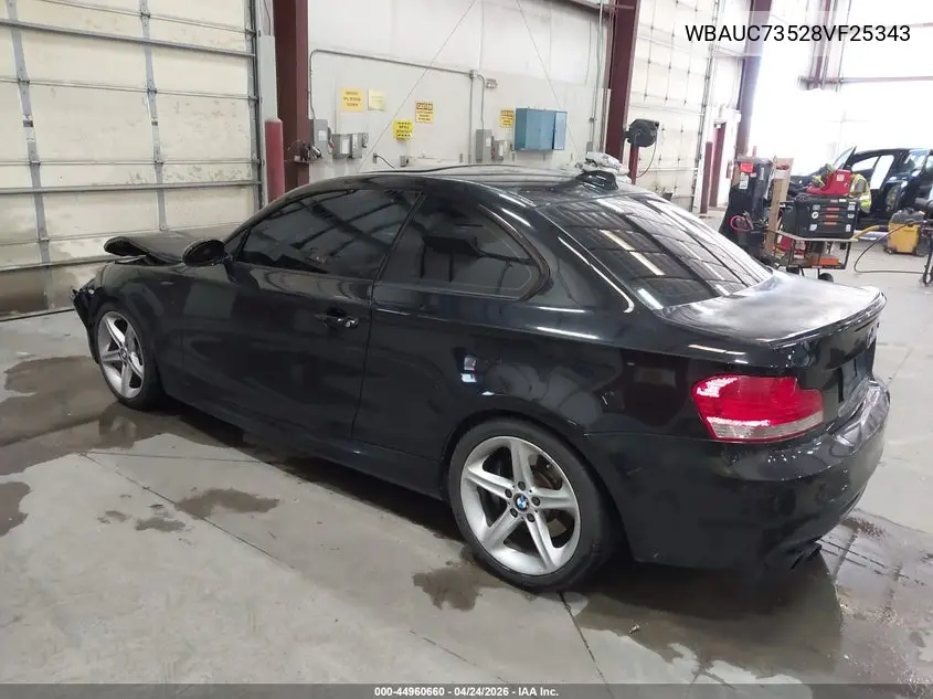 2008 BMW 135I VIN: WBAUC73528VF25343 Lot: 44960660