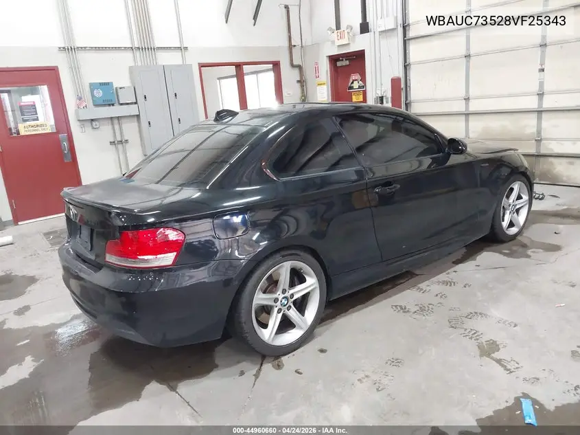 2008 BMW 135I VIN: WBAUC73528VF25343 Lot: 44960660
