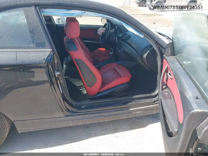 2008 BMW 135I VIN: WBAUC73578VF24351 Lot: 44989863