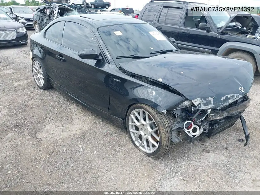 2008 BMW 135I VIN: WBAUC735X8VF24392 Lot: 45216847