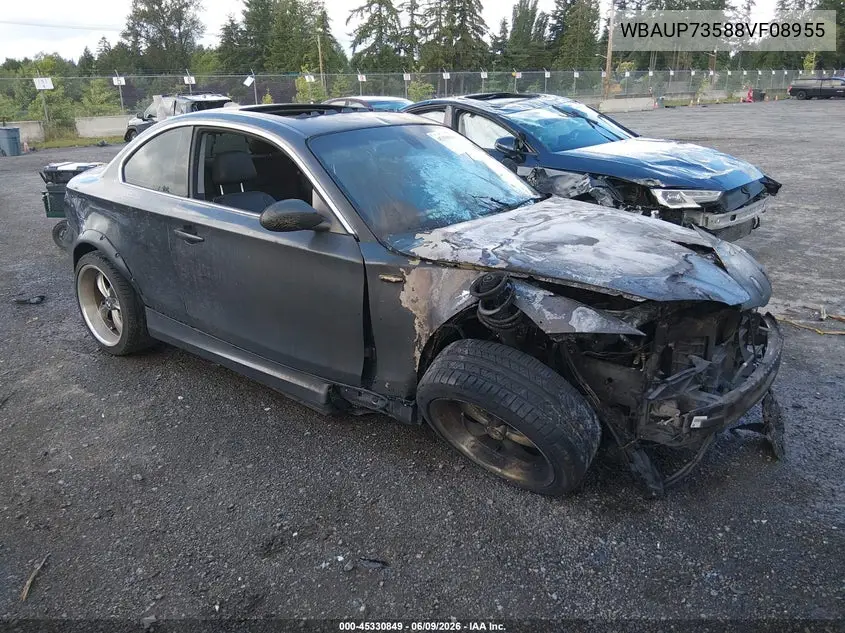 2008 BMW 128I VIN: WBAUP73588VF08955 Lot: 45330849