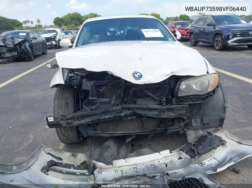2008 BMW 128I VIN: WBAUP73598VF06440 Lot: 45575756