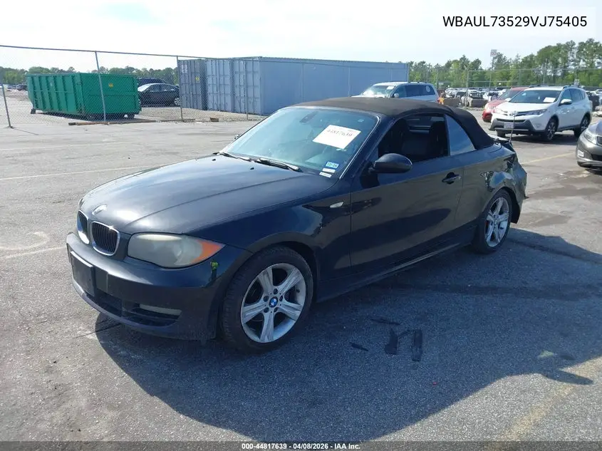 2009 BMW 128I VIN: WBAUL73529VJ75405 Lot: 44817639