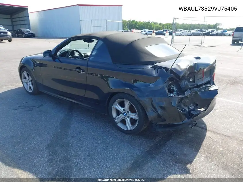 2009 BMW 128I VIN: WBAUL73529VJ75405 Lot: 44817639